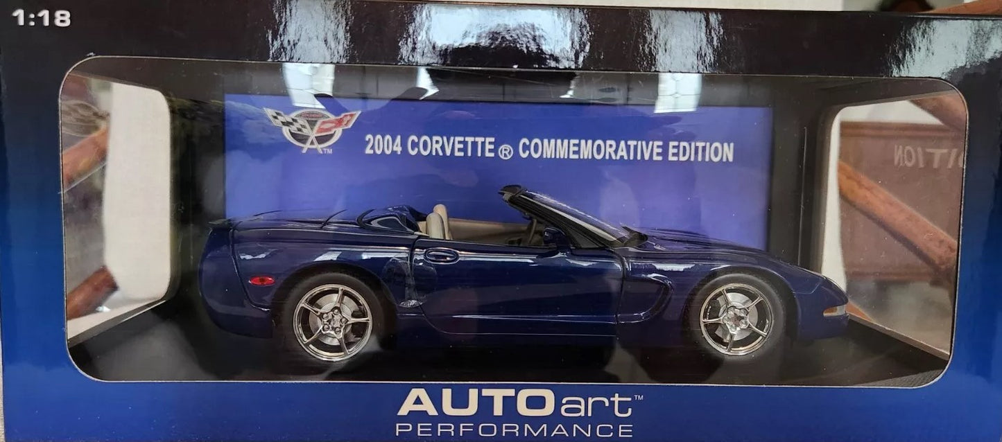 1:18 Chevrolet Corvette Coupe (Commemorative Edition) - 2004 - Metallic Blue - AUTOart - 71157