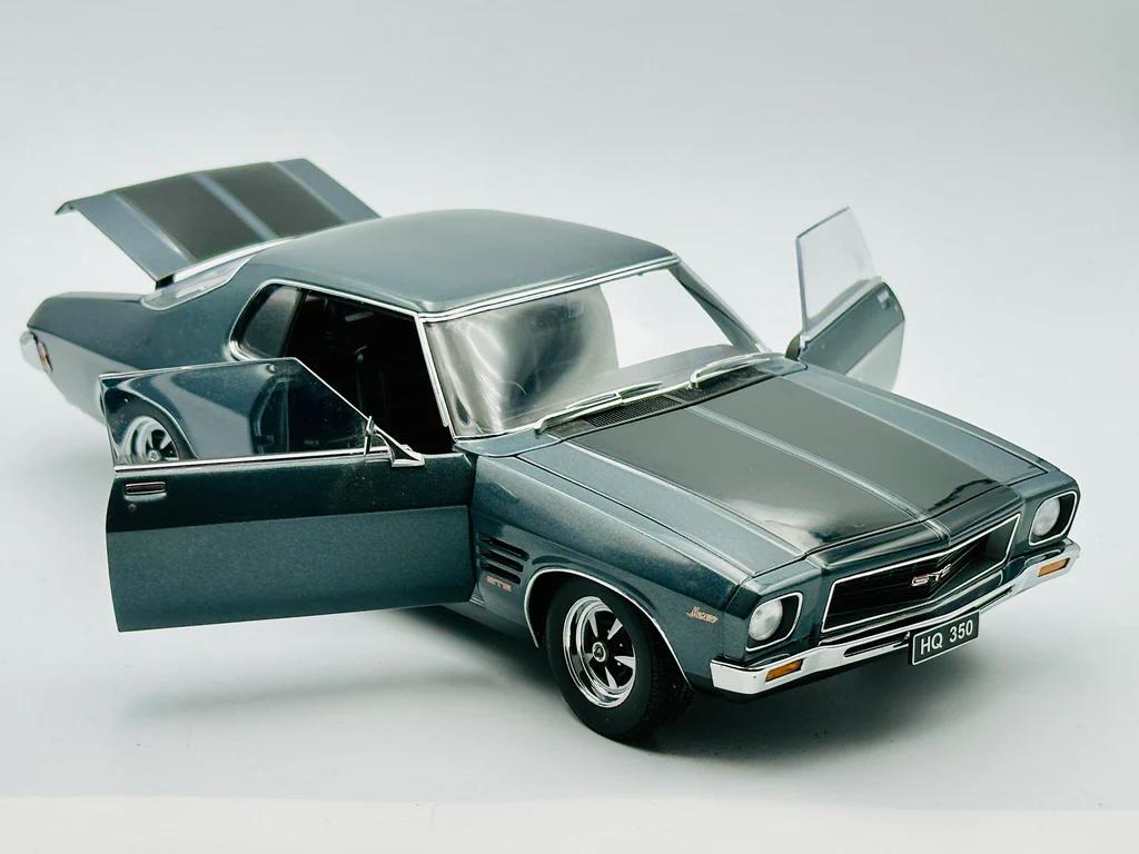 1:18 Holden HQ Monaro Coupe GTS 350 - 1973 - Gunmetal Grey with Black Stripes - AUTOart - 73388