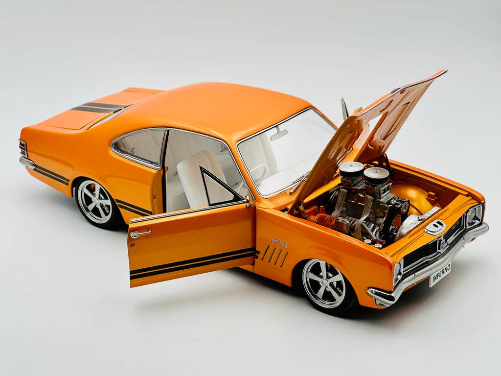 1:18 Holden HT GTS Monaro Street Machine - Inferno - Metallic Orange - AUTOart - 73415