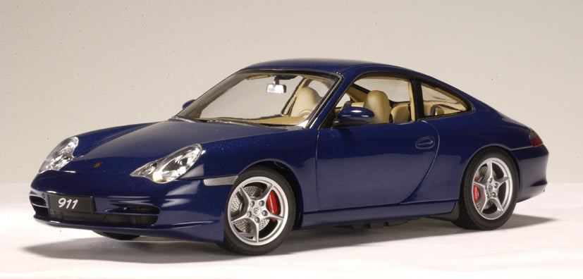1:18 Porsche 911 Carrera Coupe Facelift - Blue Metallic - AUTOart - 77851