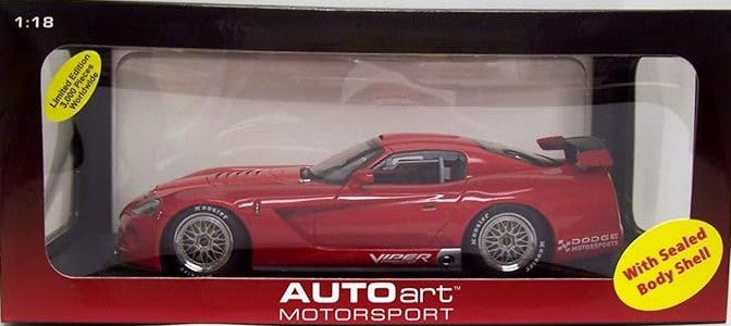 1:18 Dodge Viper Competition Coupe - Plain Body Version - 2004 - Red - AUTOart - 80420