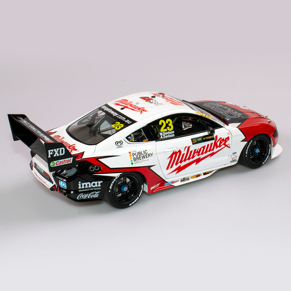 1:18 Ford Mustang GT #23 - Sandown 500 Retro Round - 2019 - Supercars Championship - Milwaukee Racing - Will Davison - Authentic Collectables - ACD18F19H