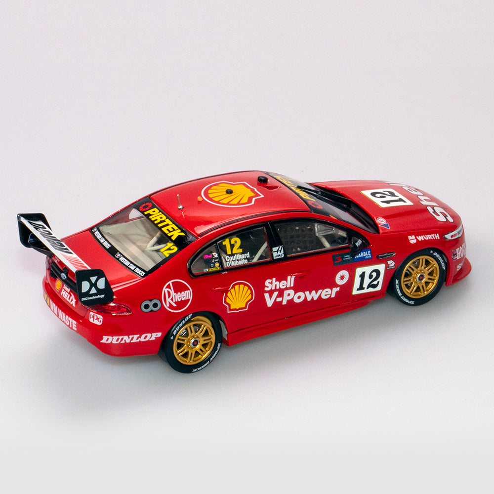 1:43 Ford FGX Falcon #12 - Sandown 500 Retro Round - 2018 - Supercars Championship - Shell V-Power Racing Team - Fabian Coulthard - Authentic Collectables - ACD43F18F
