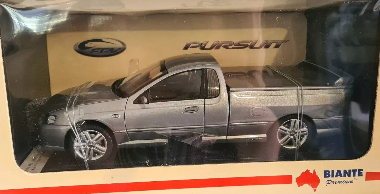 1:18 Ford FPV Pursuit Utility - Mercury Silver - Biante Model Cars - B181702B