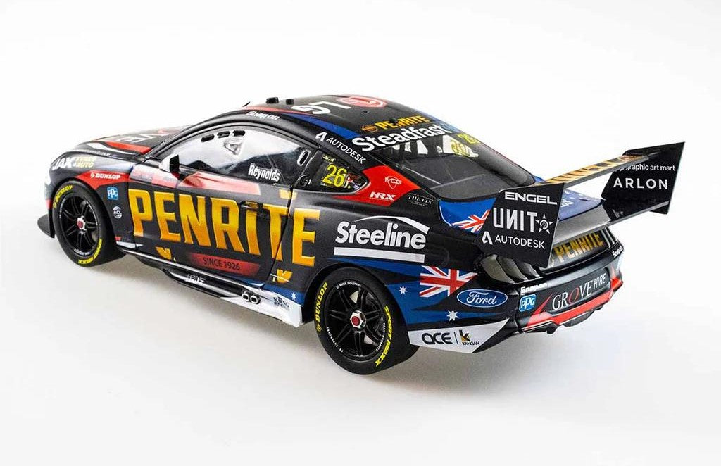 1:18 Ford Mustang GT #26 - Mount Panorama 500 - 2021 - Supercars Championship - Penrite Racing - David Reynolds - Biante Model Cars - B18F21A