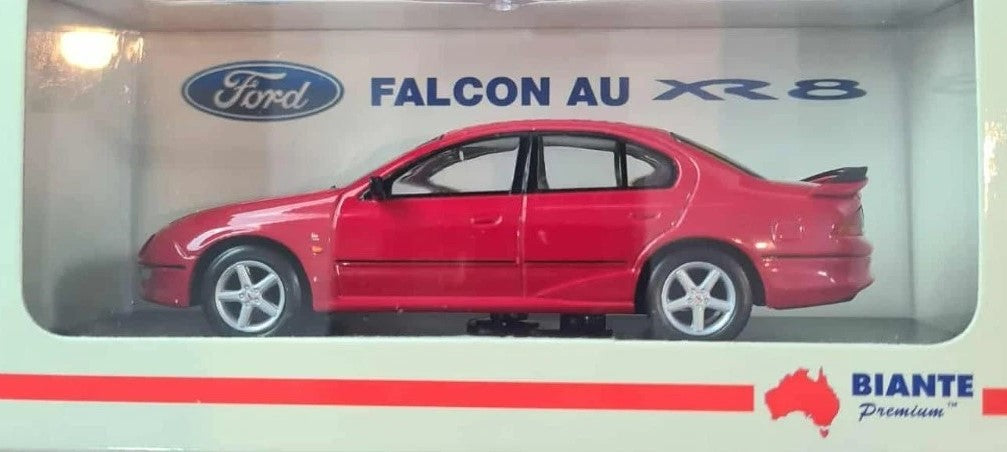 1:43 Ford AU Falcon XR8 - Hot Chilli Red - Biante Model Cars - B431601D
