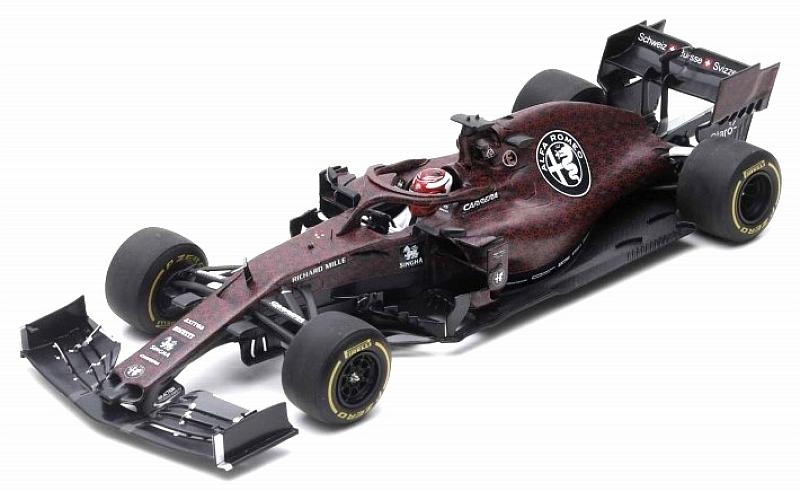 1:18 Alfa Romeo F1 C38 - Valentines Day Livery - Shakedown Fiorano - 2019 - Formula 1 - Alfa Romeo Racing - Kimi Raikkonen - Minichamps - 110 199907