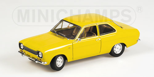 1:18 Ford Escort I 1300L Street - 1971 - Yellow - Minichamps - 180 081000