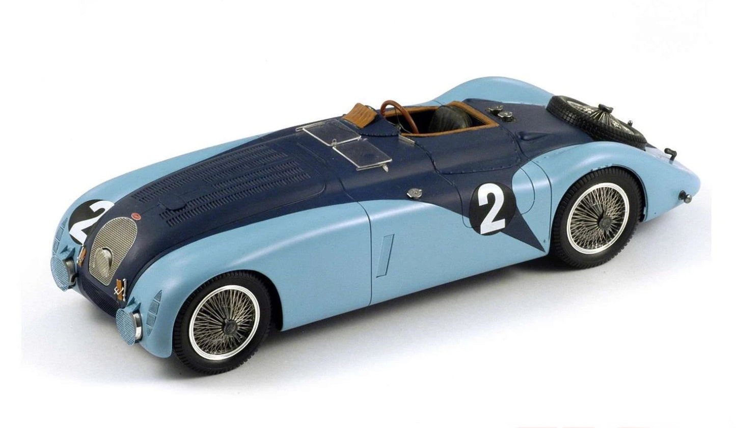1:18 Bugatti Type 57G #2 - 1937 - LeMans Winner - Roger Labric - Jean-Pierre Wimille - Spark Model - 18LM37