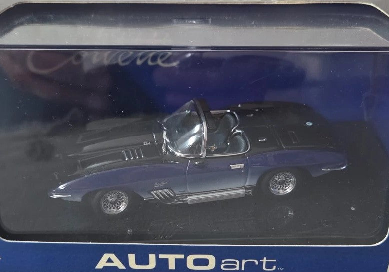 1:43 Chevrolet Corvette Mako Shark - Dark Blue - AUTOart - 51061
