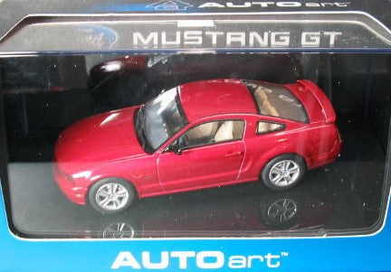1:43 Ford Mustang GT - 2004 Auto Show Version - 2005 - Red Fire - AUTOart - 52762