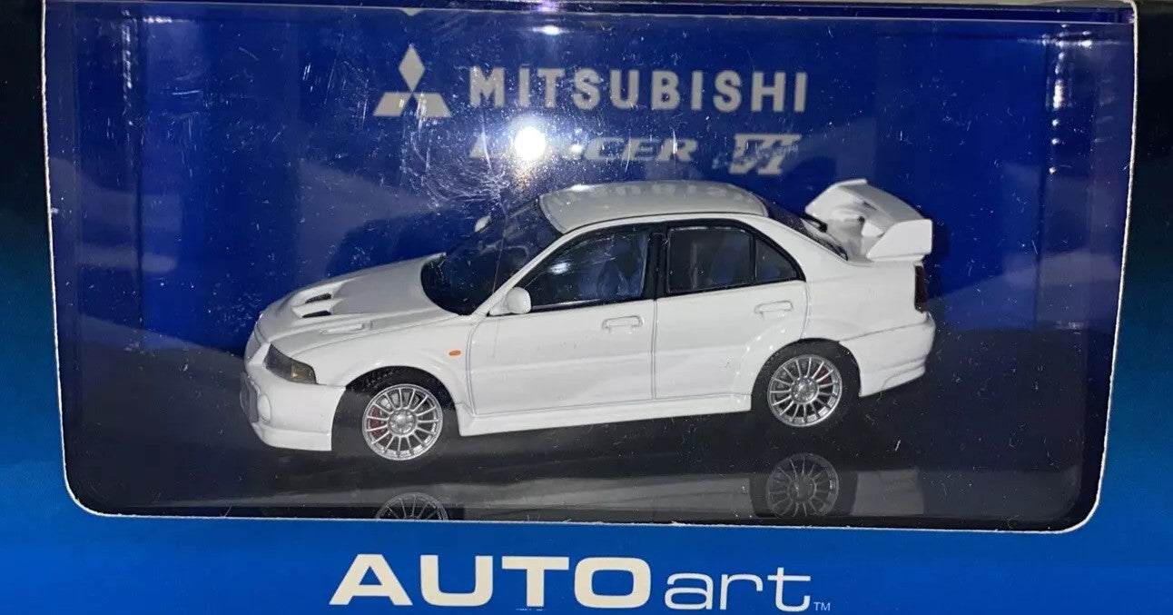 1:43 Mitsubishi Lancer EVO 6 - White - AUTOart - 57151