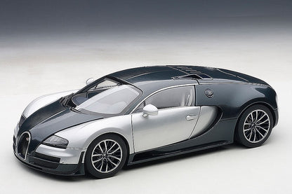 1:18 Bugatti Veyron 16.4 Super Sport - Dark Blue/Silver White Doors & Side Panels - AUTOart - 70939
