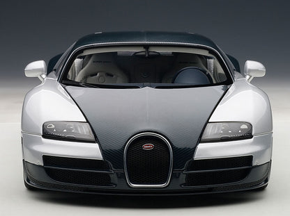 1:18 Bugatti Veyron 16.4 Super Sport - Dark Blue/Silver White Doors & Side Panels - AUTOart - 70939