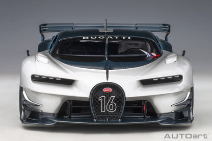 1:18 Bugatti Vision Gran Turismo - Argent Silver /Blue Carbon - AUTOart - 70987