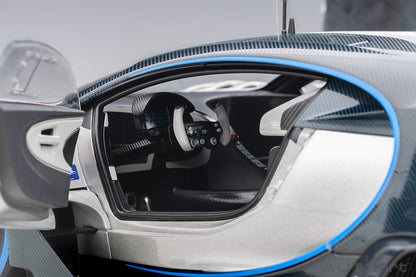 1:18 Bugatti Vision Gran Turismo - Argent Silver /Blue Carbon - AUTOart - 70987