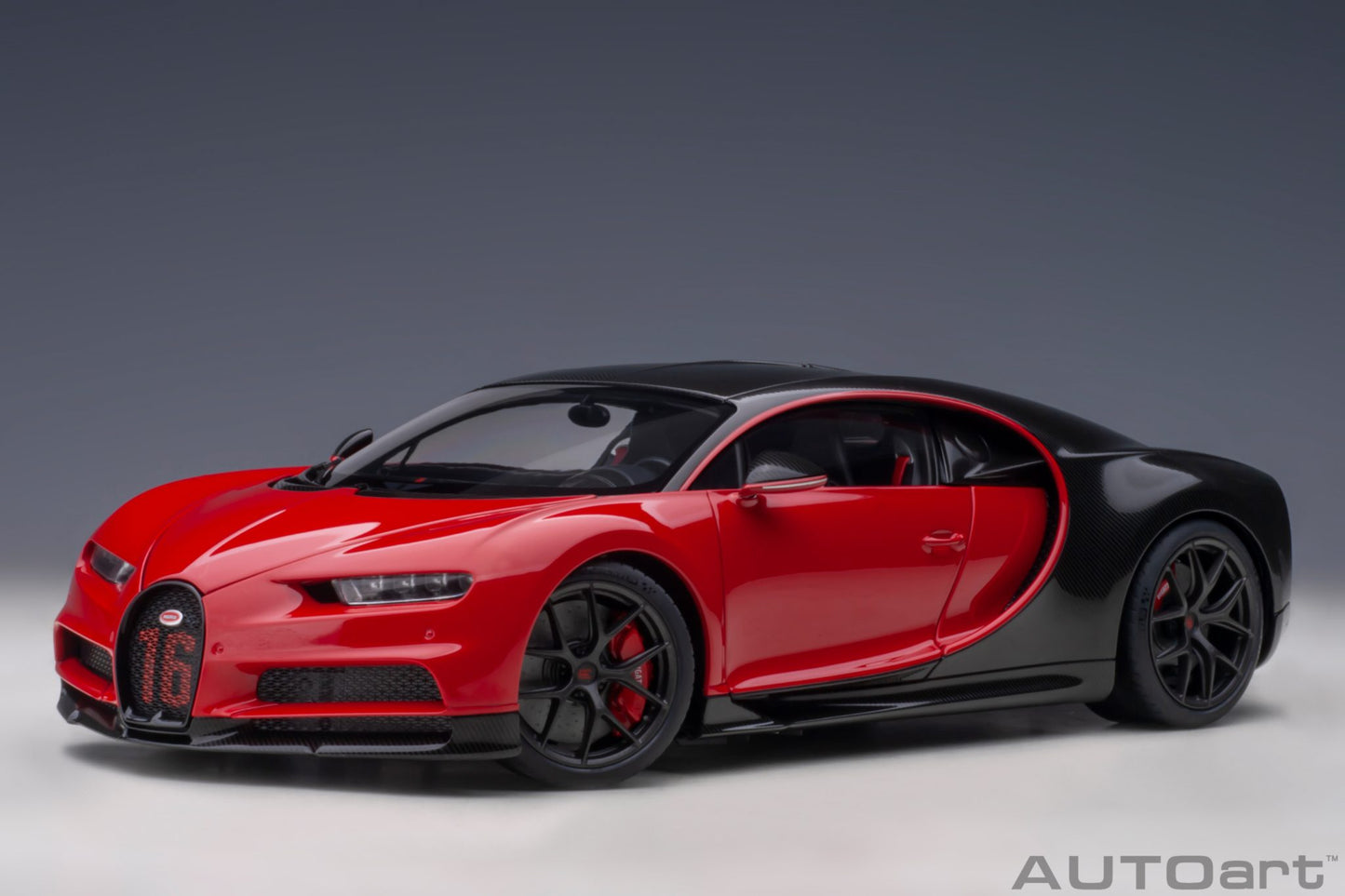 1:18 Bugatti Chiron Sport - 2019 - Italian Red /Carbon - AUTOart - 70996