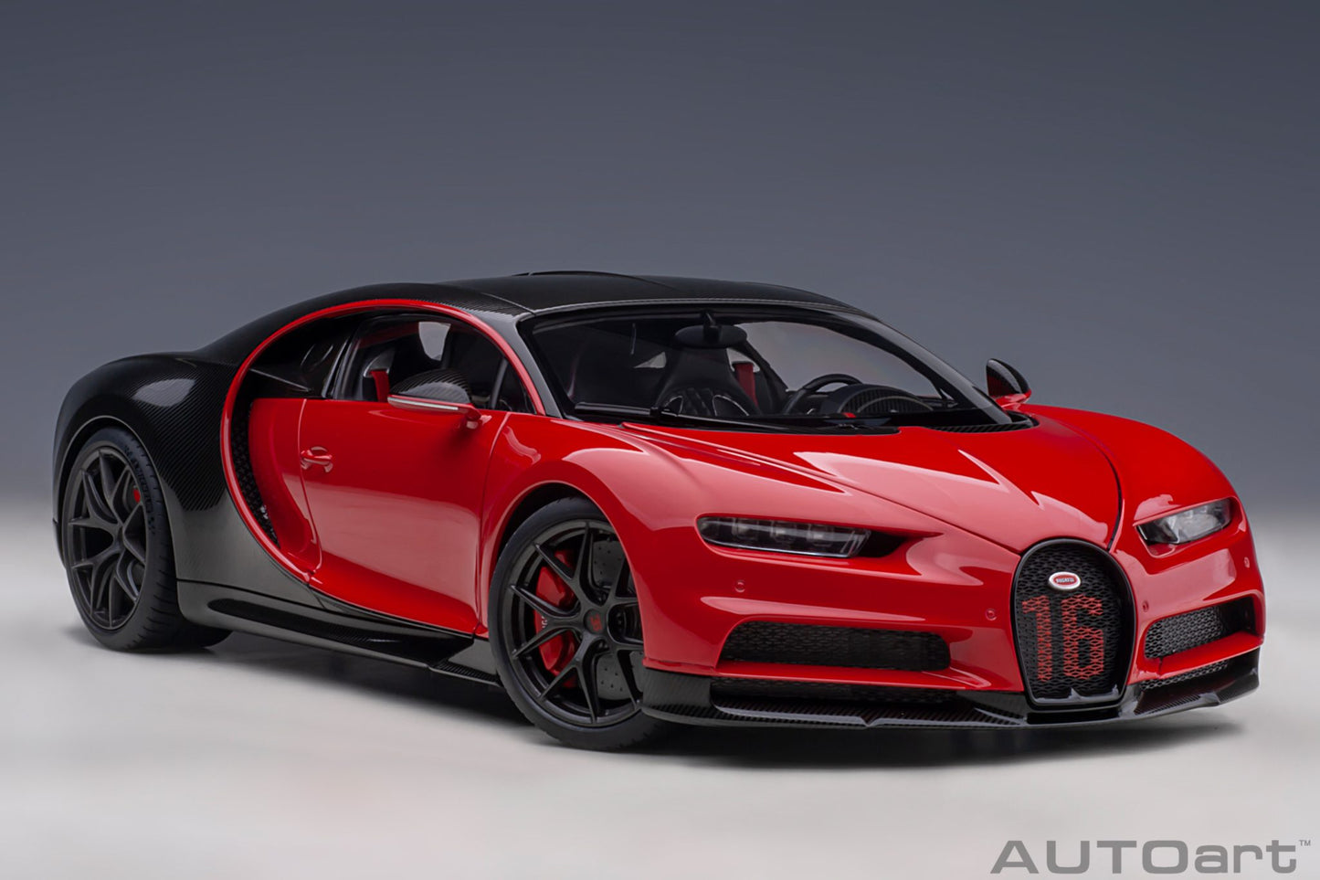 1:18 Bugatti Chiron Sport - 2019 - Italian Red /Carbon - AUTOart - 70996
