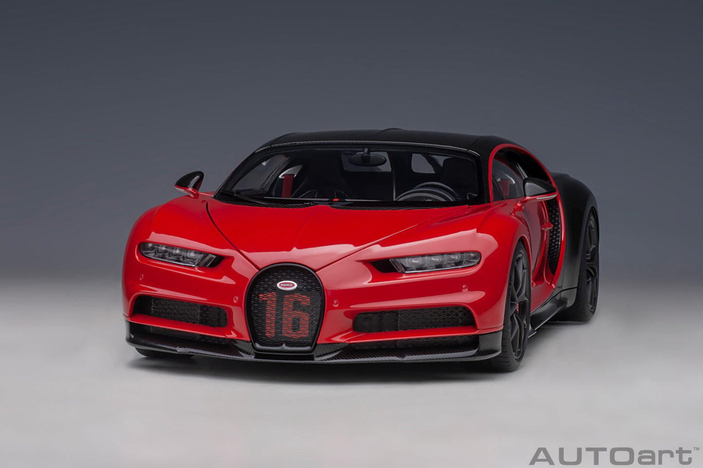 1:18 Bugatti Chiron Sport - 2019 - Italian Red /Carbon - AUTOart - 70996