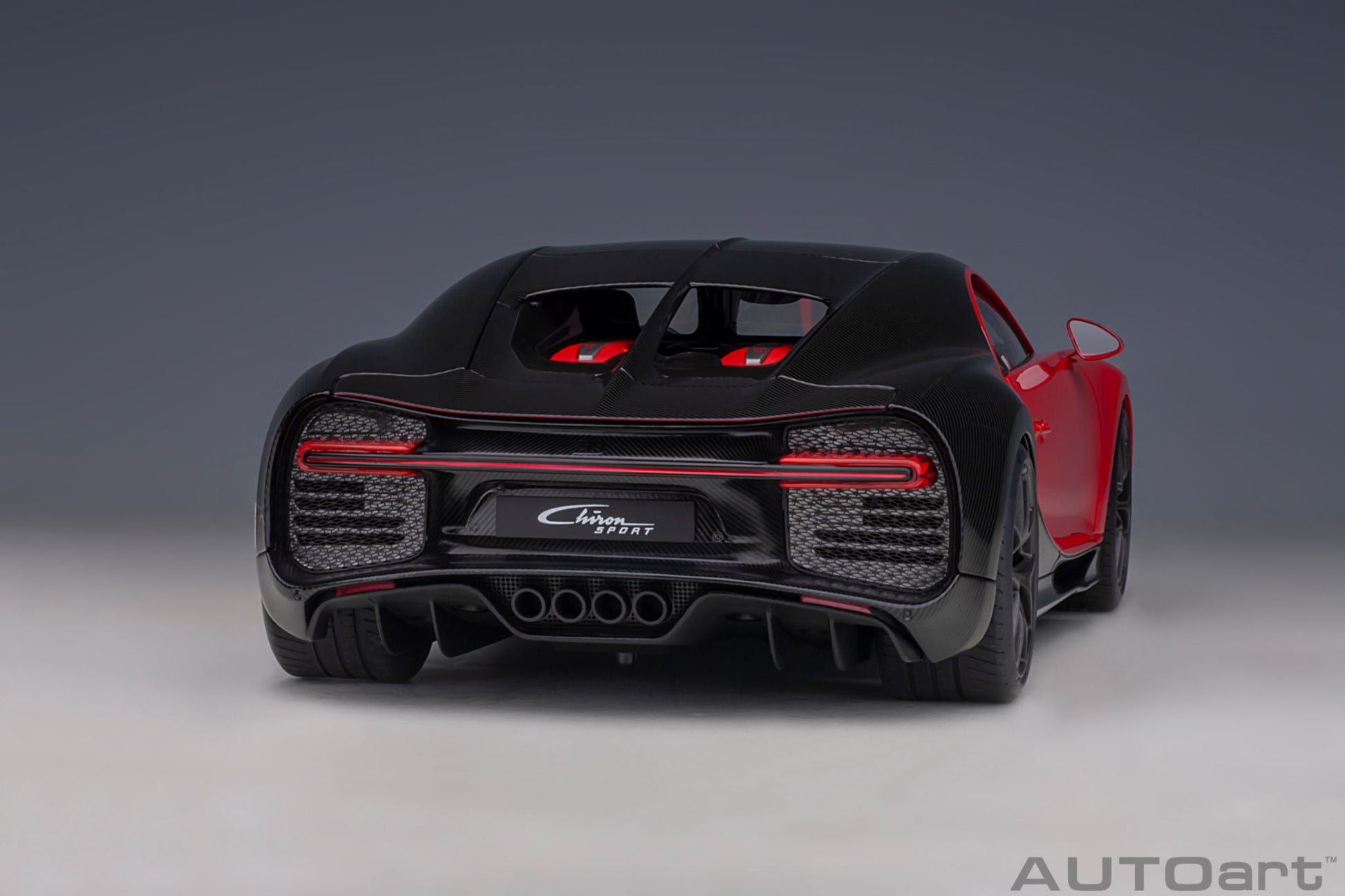 1:18 Bugatti Chiron Sport - 2019 - Italian Red /Carbon - AUTOart - 70996