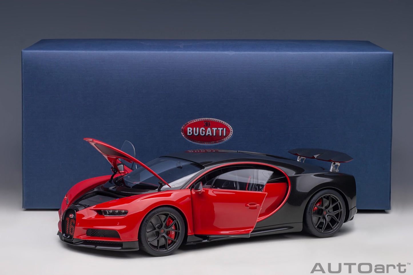 1:18 Bugatti Chiron Sport - 2019 - Italian Red /Carbon - AUTOart - 70996