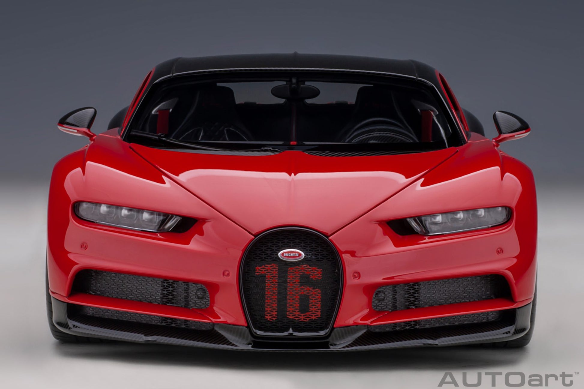 1:18 Bugatti Chiron Sport - 2019 - Italian Red /Carbon - AUTOart - 70996