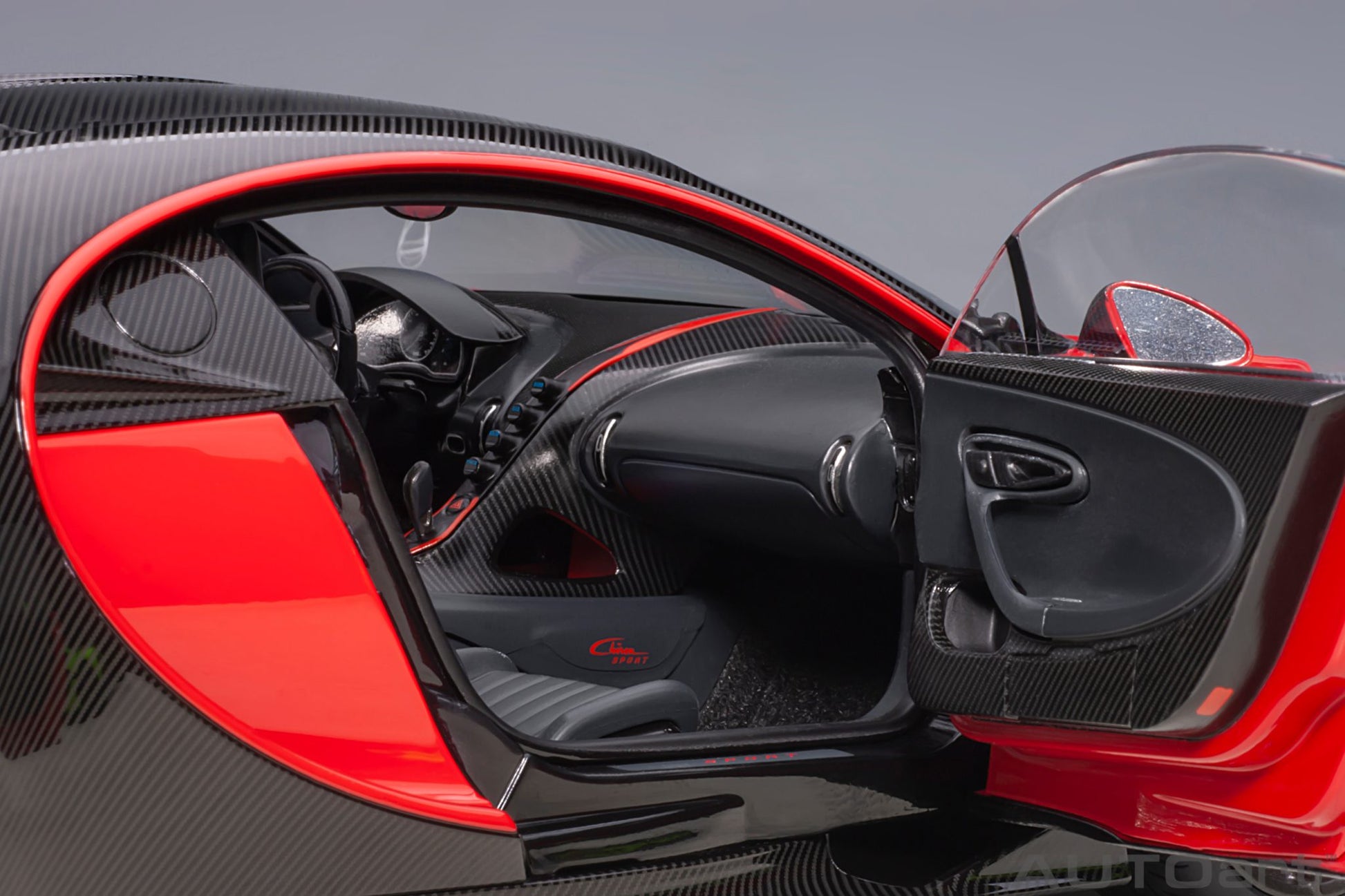 1:18 Bugatti Chiron Sport - 2019 - Italian Red /Carbon - AUTOart - 70996