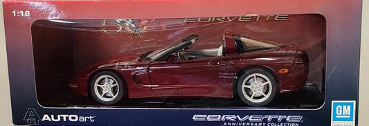 1:18 Chevrolet Corvette Street Car Hardtop - 50th Anniversary - 2003 - Red - AUTOart - 71156
