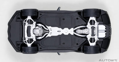 1:18 Chevrolet Corvette Grand Sport - Watkins Glen Grey Metallic /Black Stripes /Blue Fender Hash Marks - AUTOart - 71272