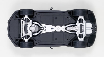 1:18 Chevrolet Corvette Grand Sport - Black /White Stripes /Yellow Fender Hash Marks - AUTOart - 71273