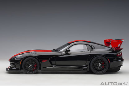 1:18 Dodge Viper ACR 1:28 Edition - 2017 - Black w/Red Stripes - AUTOart - 71732