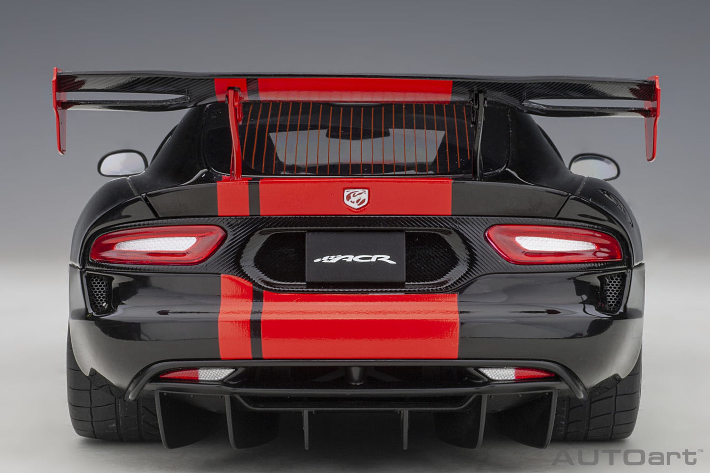 1:18 Dodge Viper ACR 1:28 Edition - 2017 - Black w/Red Stripes - AUTOart - 71732