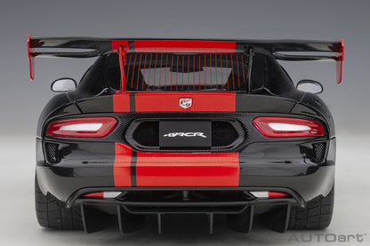 1:18 Dodge Viper ACR 1:28 Edition - 2017 - Black w/Red Stripes - AUTOart - 71732