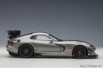 1:18 Dodge Viper ACR - 2017 - Billet Silver Metallic w/Black Stripes - AUTOart - 71733