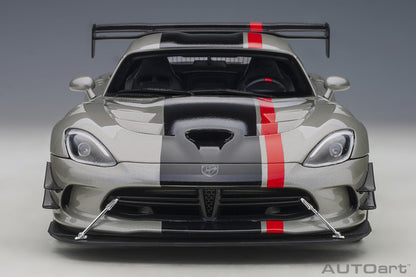 1:18 Dodge Viper ACR - 2017 - Billet Silver Metallic w/Black Stripes - AUTOart - 71733
