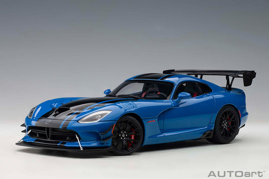 1:18 Dodge Viper ACR - 2017 - Competition Blue w/Black Stripes - AUTOart - 71734