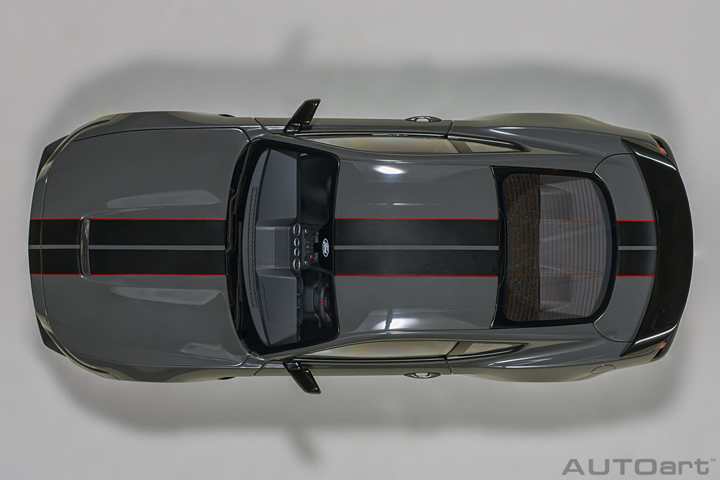 1:18 Ford Shelby GT-350R - Lead Foot Grey w/Black Stripes - AUTOart - 72930