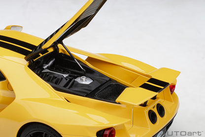 1:18 Ford GT - 2017 - Triple Yellow /Black Stripes - AUTOart - 72944