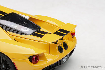 1:18 Ford GT - 2017 - Triple Yellow /Black Stripes - AUTOart - 72944