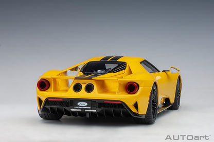 1:18 Ford GT - 2017 - Triple Yellow /Black Stripes - AUTOart - 72944