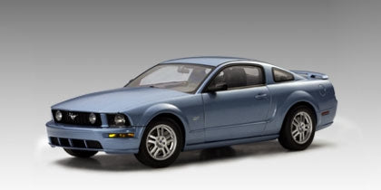 1:18 Ford Mustang GT (Production Version) - 2005 - Windveil Blue - AUTOart - 73014