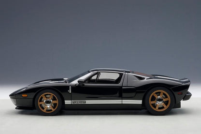 1:18 Ford GT - 2004 - Black/White Stripes - AUTOart - 73023