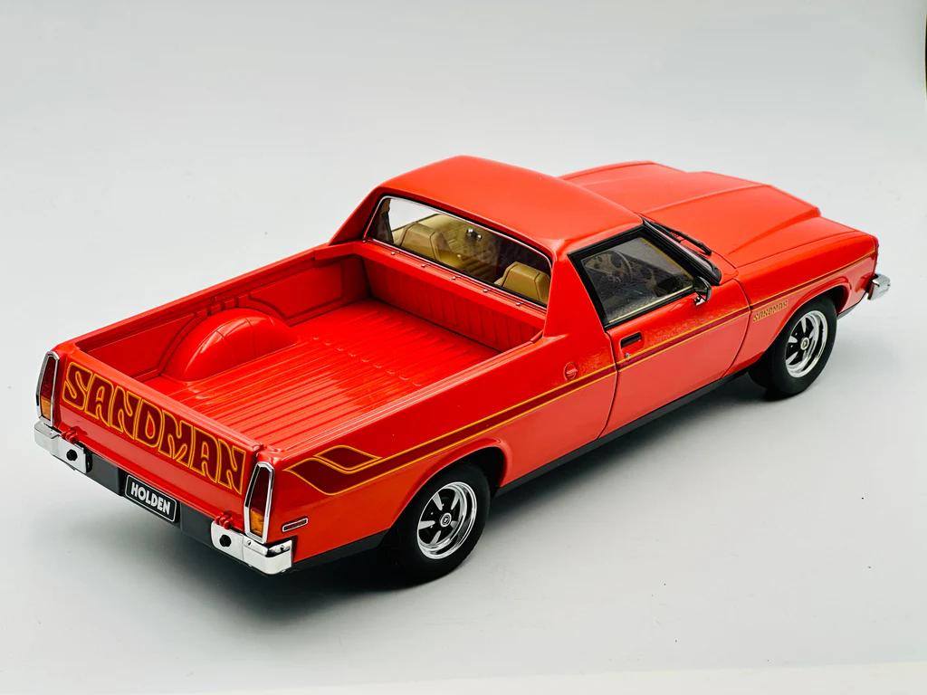 1:18 Holden HX Sandman Utility - 1976 - Mandarin Red – Echuca