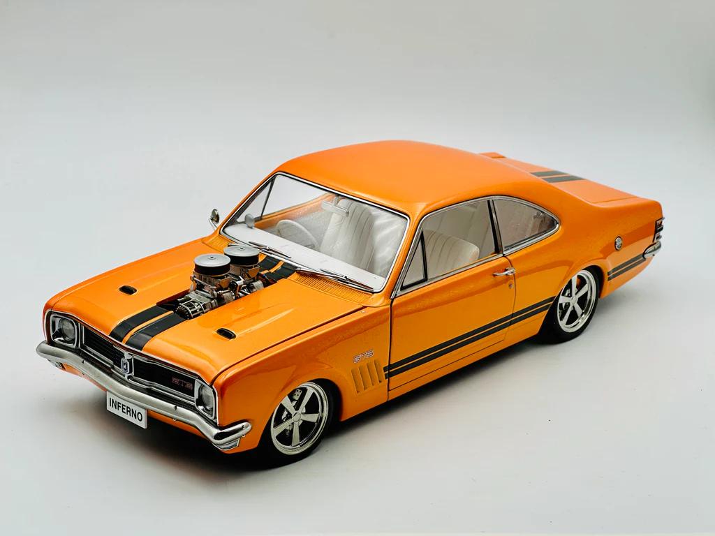 1:18 Holden HT GTS Monaro Street Machine - Inferno - Metallic Orange - AUTOart - 73415