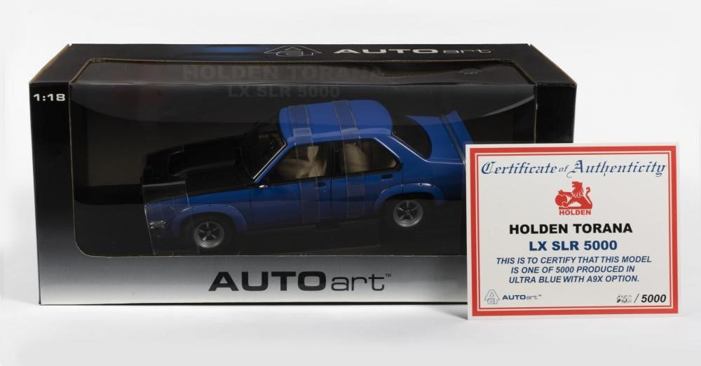 1:18 Holden LX Torana SLR 5000 A9X 4Dr Street Car - Ultra Blue - AUTOart - 73461