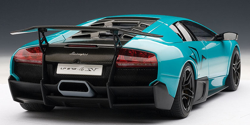 1:18 Lamborghini Murcielago LP 670-4 Super Veloce - Turquoise Blue - AUTOart - 74615