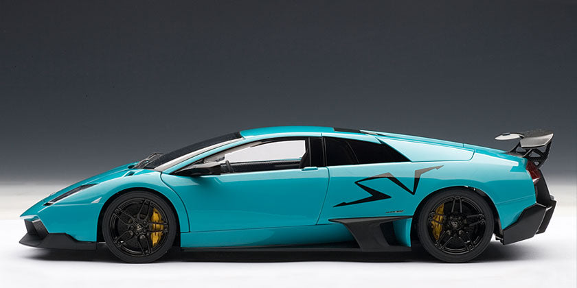 1:18 Lamborghini Murcielago LP 670-4 Super Veloce - Turquoise Blue - AUTOart - 74615