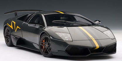 1:18 Lamborghini Murcielago LP 670-4 Super Veloce - Grey w/ Orange accents - AUTOart - 74625