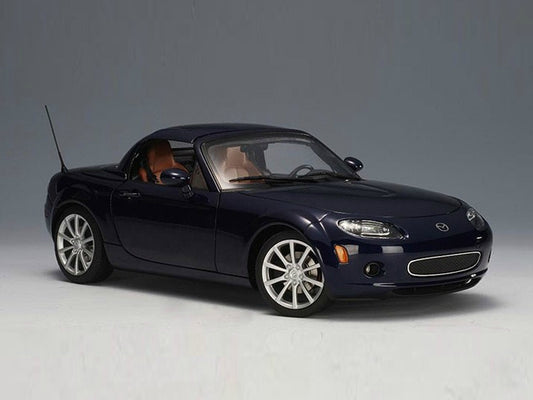 1:18 Mazda MX-5 Roadster - Retractable Roof - Japanese Version - RHD - 2006 - Stormy Blue - AUTOart - 75976