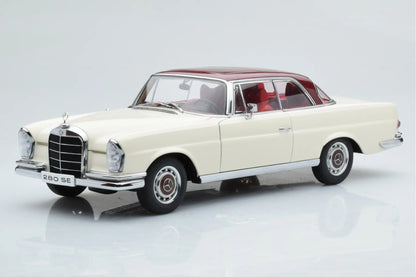 1:18 Mercedes-Benz 280SE Coupe - 1968 - White/Red Roof - AUTOart - 76287